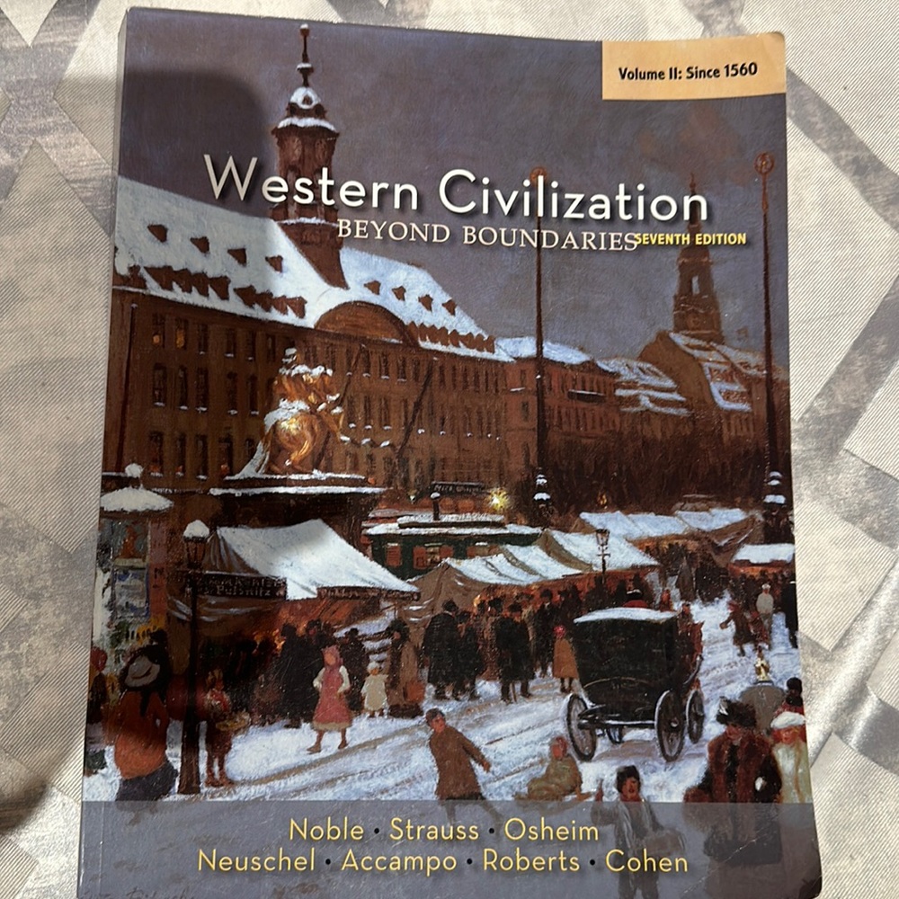 Western Civilization Beyond Boundaries seventh edition textbook